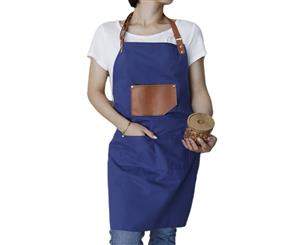 Kitchen Apron with Pocket for Women and Men - Blue