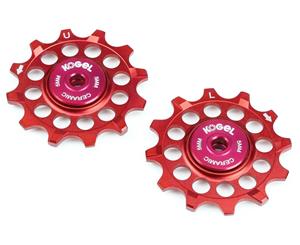 Kogel 12TNW 12-Tooth Narrow/Wide Ceramic MTB Pulley Set Red