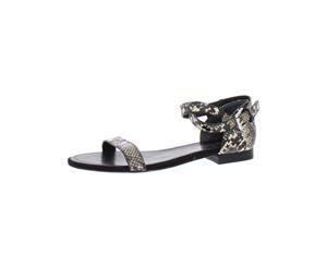 Lauren Ralph Lauren Womens Davison Leather Strappy Sandals