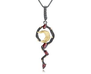 Luxplus - Sly Vine Branch Red Gems Women's Pendant