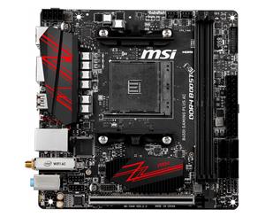 MSI B450I GAMING PLUS AC Mini ITX Motherboard For AMD Ryzen 2nd/3rd Gen Socket AM4 2XDDR4 DIMM 1XM.2 1XPCIE X16 6XUSB HDMI/DP AC Wifi+BT Lan