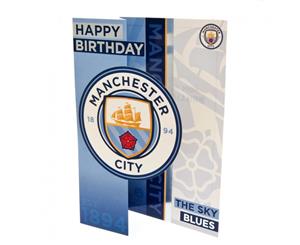 Manchester City F.C. Pop Out Birthday Card (Blue) - TA3929