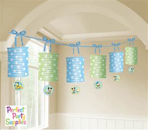 Mickey Mouse 1st Birthday Party Supplies - Paper Lantern Garland 6 piece