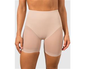 Miraclesuit Shapewear Sheer Shaping X-Firm Derriere Lift Boyshort - Stucco