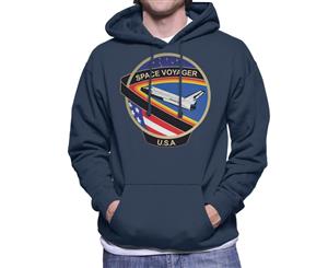 NASA STS 61C Space Shuttle Columbia Mission Patch Men's Hooded Sweatshirt - Navy Blue