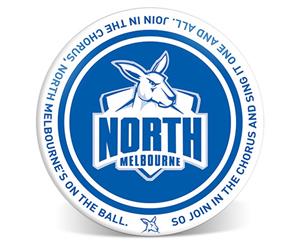 North Melbourne Kangaroos AFL Melamine Team Song 20cm Round Dinner Plate