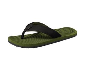 O'Neill Mens FM Koosh Soft Brushed Toe Post Slide Flip Flops Sandals - Bronze Green