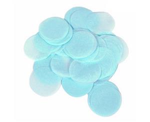 Oaktree Tissue Flame Retardant Round Paper Confetti (Light Blue) - SG14837