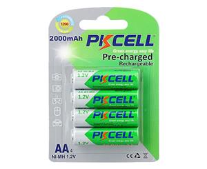 PK4PAA PKCELL 2000Mah Nimh Aa Batteries 4 Pk Ready To Use Lsd Pkcell