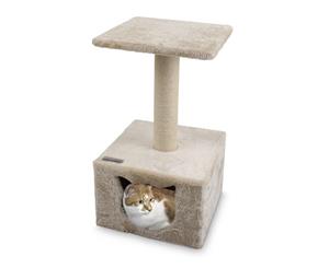 Paws & Claws 30x30x58cm Catsby Platform Hideaway - Cream