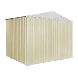 Pinnacle 2.3 x 2.3 x 2.4m Garden Shed - Cream