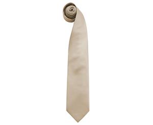 Premier Mens Fashion Colours Work Clip On Tie (Pack Of 2) (Khaki) - RW6938