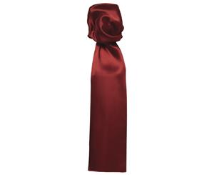 Premier Scarf - Ladies/Womens Plain Business Scarf (Burgundy) - RW1147