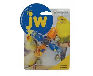 Quad Pod Plastic Toy with 4 Bells for Small Birds by JW Insight