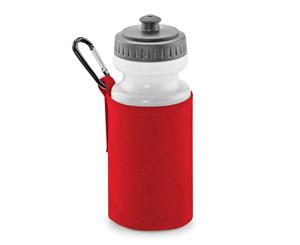 Quadra Water Bottle And Fabric Sleeve Holder (Classic Red) - BC3781