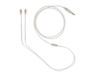 REYTID Replacement EAC64 MMCX 5N High Fidelity OFC Cable Compatible with Logitech Ultimate Ears UE 900 Headphones - Compatible with iPhone and Android - White