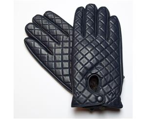 RUMI MAN Men's RUMI Navy Leather Gloves