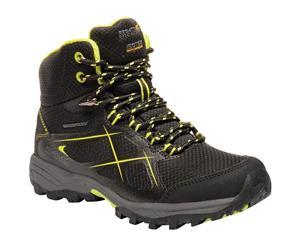 Regatta Boys & Girls Kota Light Isotex Waterproof Fabric Walking Boots - Black/LimPun