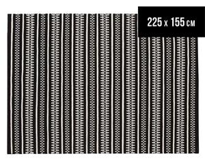 Rug Culture 225x155cm Studio Flatweave Rug - Black