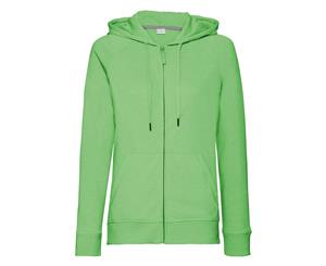 Russell Womens/Ladies Hd Zipped Hood Sweatshirt (Green Marl) - RW6075