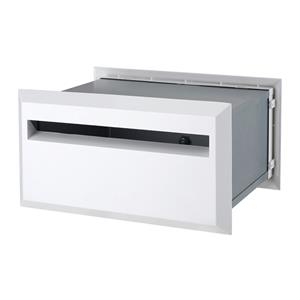 Sandleford 350mm White Brick Insert Rear Opening Letterbox