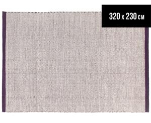 Scandi Floors Artisan Wool 320x230cm Rug - Aubergine