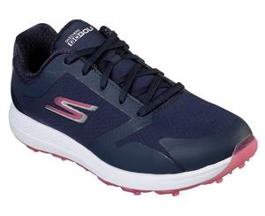 Skechers W Go Golf Eagle Relaxed Fit Golf Shoes - Navy/Pink - Ladies Synthetic