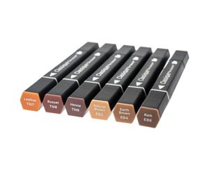 Spectrum Noir Classique Alcohol Markers 6 pack - Browns