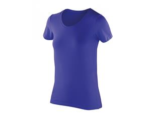 Spiro Womens/Ladies Softex Super Soft Stretch T-Shirt (Sapphire) - RW5169