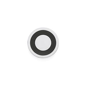 Stainless Steel Black Circle Single Stud