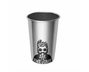 Stainless Steel Cups-500ml-Metal Drinking Glasses-Awesome Man