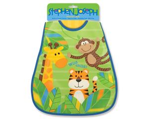 Stephen Joseph Kids Monkey Wipeable Bib