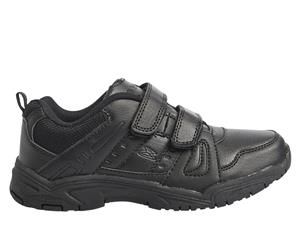 Stick 2 Everflex Kids Lace Up School Shoe Sneaker Trainer Active - Black