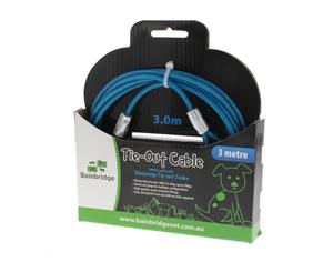 Tie Out Cable 3m Bainbridge Includes Two Snap Hooks Crack Resistant Easy Setup