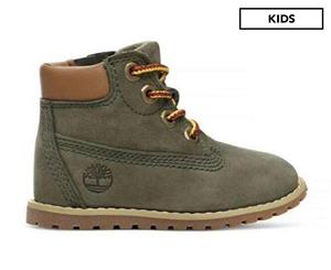 Timberland Kids' Pokey Pine 6-Inch Boots - Dark Green