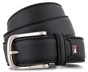 Tommy Hilfiger Men's Frenzy Leather Belt - Black
