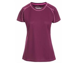 Trespass Womens/Ladies Mamo Short Sleeve Active T-Shirt (Grape Wine) - TP2850