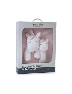 UNICORN MAGIC SECURITY BLANKET & RATTLE SET