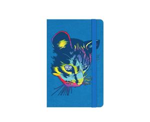 Unorthodox Collective Rainbow Cat A6 Hard Cover Notebook (Blue) - GR1361