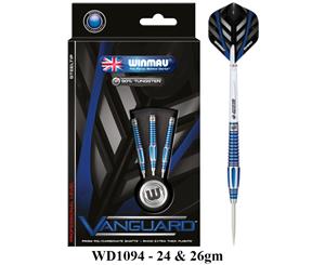 WINMAU VANGUARD Steel Tip 90% Tungsten Darts 24 - 26g - 24 Gram