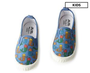 Walnut Melbourne Boys' Mr Men Classic Charlie Shoes - Deep Blue Sea