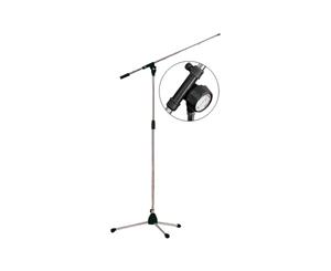 04349MS Single Microphone Floor Stand With 82Cm Floating Boom Adjustable Height 91 To 157Cm SINGLE MICROPHONE FLOOR STAND