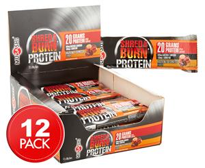 12 x Musashi Shred & Burn Protein Bars Hazelnut Espresso 60g