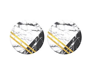 2PK PopSockets Art Deco Marble Swappable Top for Pop Socket Base Stand PopGrip