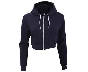 American Apparel Womens/Ladies Flex Fleece Cropped Hoodie (Navy) - RW4026