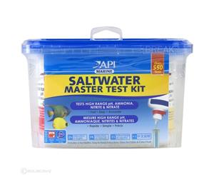 Api Saltwater Master Test Kit High Range Ph Ammonia Nitrite Nitrate Kit