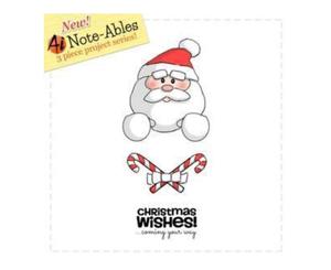 Art Impressions Note-Ables Cling Rubber Stamp Santa
