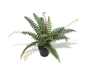 Artificial Fern Plant with Pot 50cm Green Fake Foliage Floral Decor