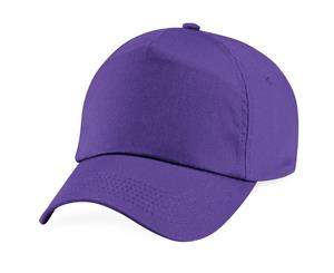 Beechfield Unisex Plain Original 5 Panel Baseball Cap (Purple) - PC2097