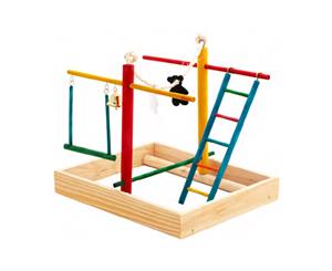 Bird Small Play Gym & Activity Centre for Budgies (28cm x 23cm x 28cm)